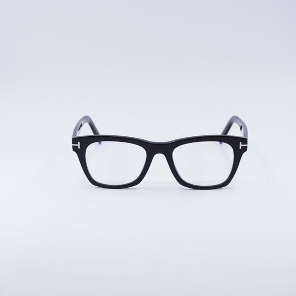 Tom Ford FT5886-B 001 Eyeglasses Black 52mm Square Frame, Blue Light Block - Picture 4 of 10